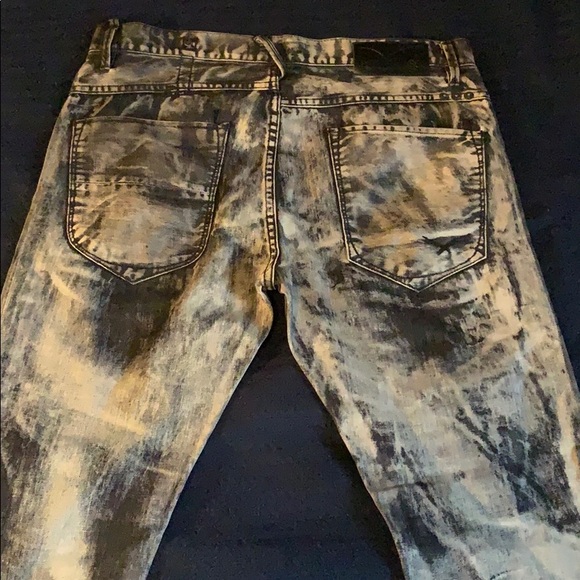Grey and Black acid style jeans - Picture 3 of 4